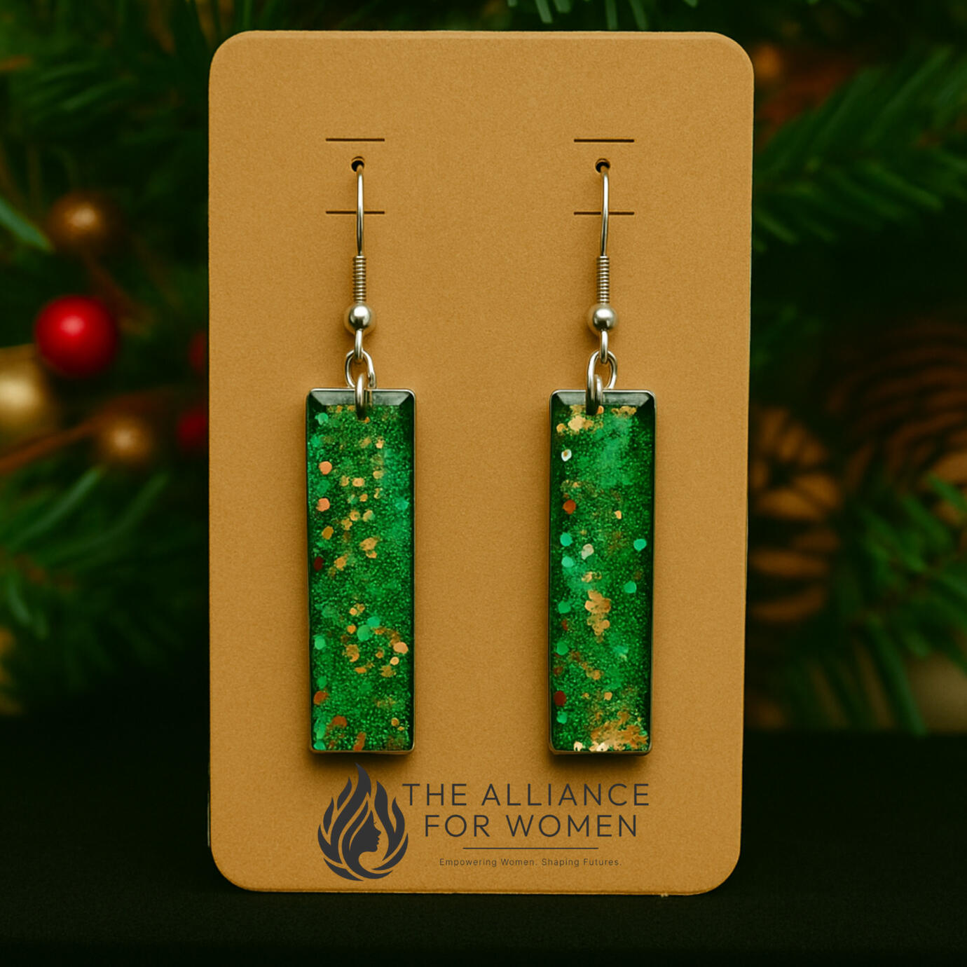 Handcrafted Holiday Earrings - All Is Calm
