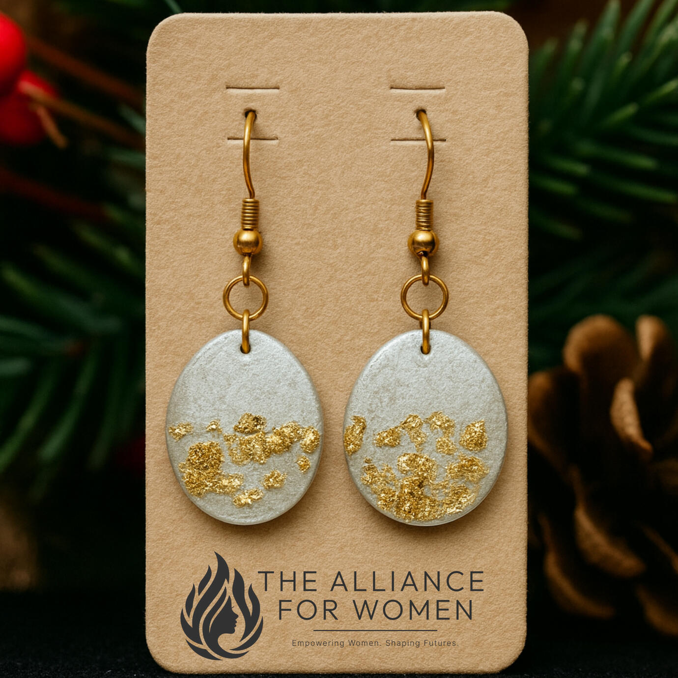 Handcrafted Holiday Earrings - All Is Calm